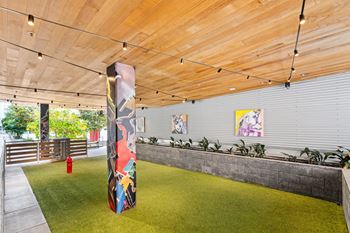 Onsite dog run at l seven apartments in san francisco, ca 94103